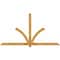 Ekena Millwork Redmond Rough Sawn Timber Gable Bracket, Western Red Cedar, 96"W x 52"H x 2"D x 4"F, 13/12 Pitch GBW096X52X0204RED00RWR - alternate 1